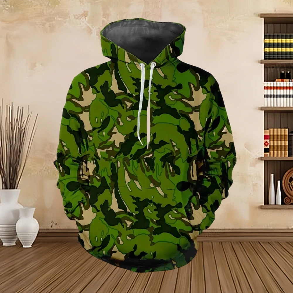 Men's hoodie camouflage military uniform 3D printing long-sleeved hoodie autumn and winter outdoor sports comfortable sweatshirt camouflage hoodie,men camo hoodie