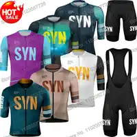 2023 SYN Cycling Clothing Summer Cycling Jersey Men's Set Road Race Bike Shirt Suit Short Sleeve MTB Women Bicycle Bib Shorts 1