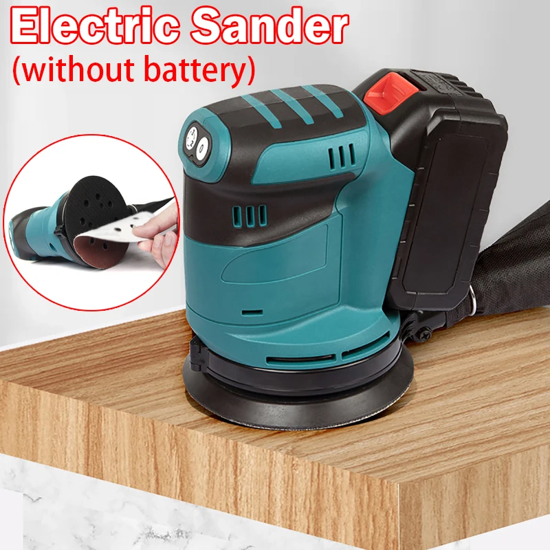 

3 Speed Cordless Electric Sander Woodworking Grinder Electric Polishing Machine Rechargeable Round Sander for Makita Battery