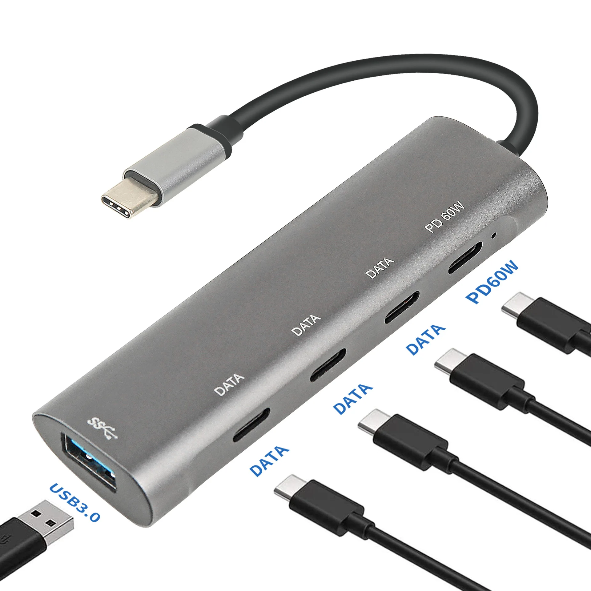 Batterie Ordinateur Portable,adaptateur Hub De Données USB 1 Mâle Vers