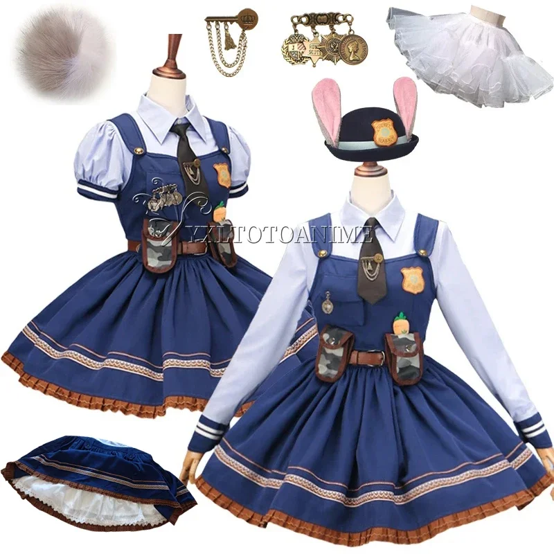 Robe Lolita Marine Officier Lapin Cosplay Mignon Anime Style