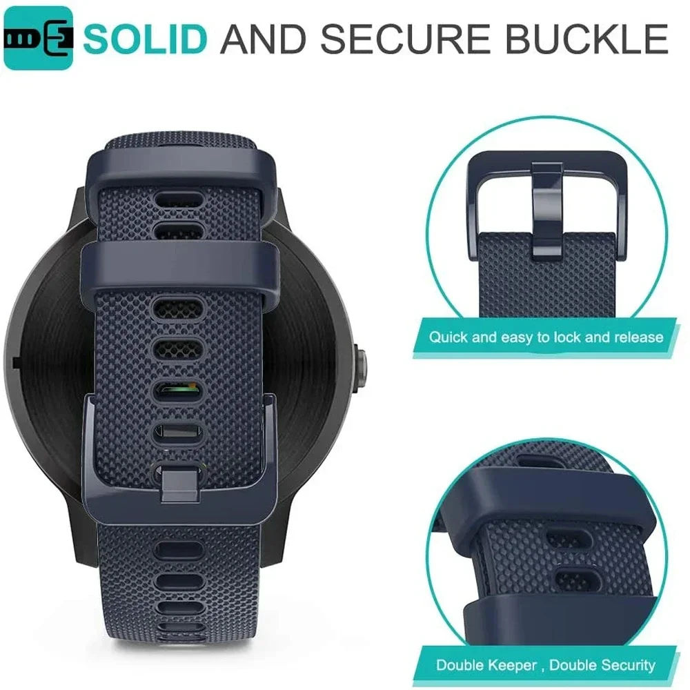 Versatile Silicone Smartwatch Band, 20mm/22mm - Official Collection