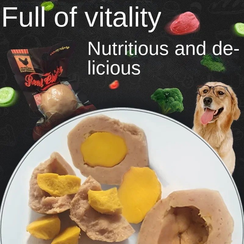 40g Vitality Egg Pet Snacks Dog Snacks Meat Eggs Nutritional Delicious Eggs Dog Training Reward Pet Chew Food Meat