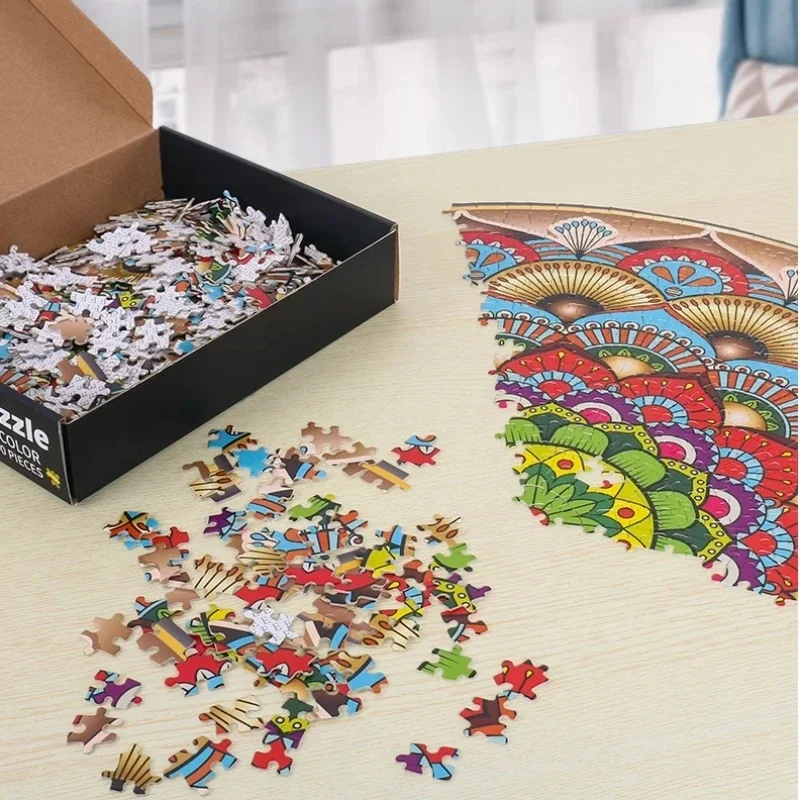 80*60cm Adults 1500pcs Paper Jigsaw Puzzle Planet Astronaut Horoscope Paintings Stress Reducing Toys Difficulty Christmas Gift 5