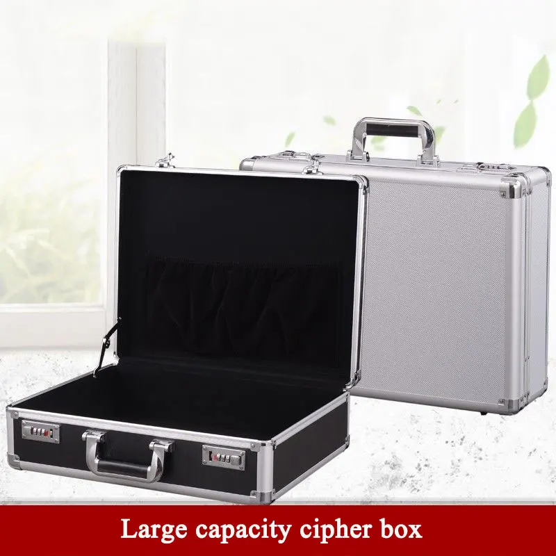 

Aluminum Alloy Toolbox Portable Lockbox Lightweight and Large-capacity Hardware Tool Case Multifunctional Storage Box Boxes