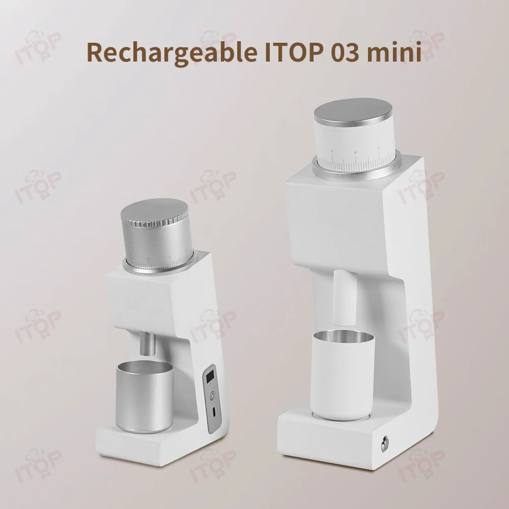 ITOP 03 Mini Coffee Grinder Type C Rechargeable Portable 38mm Six-core Stainless Steel Burr