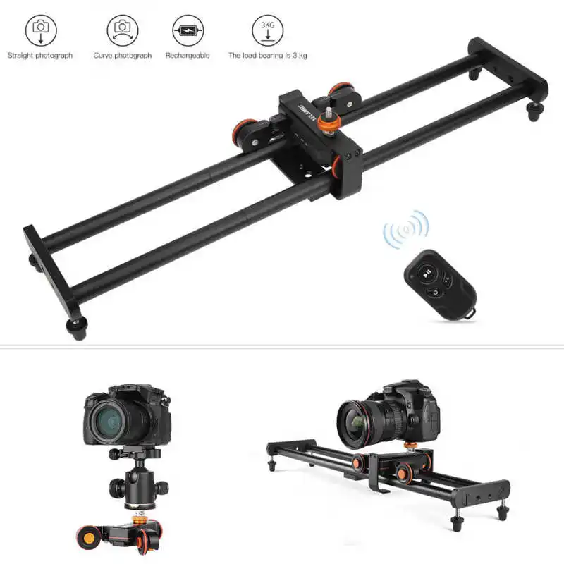Camera Video Track Dolly Motorized Electric Slider Dolly for Canon for Nikon SLR Camera/Smartphone L4X Slider Car camera track slider