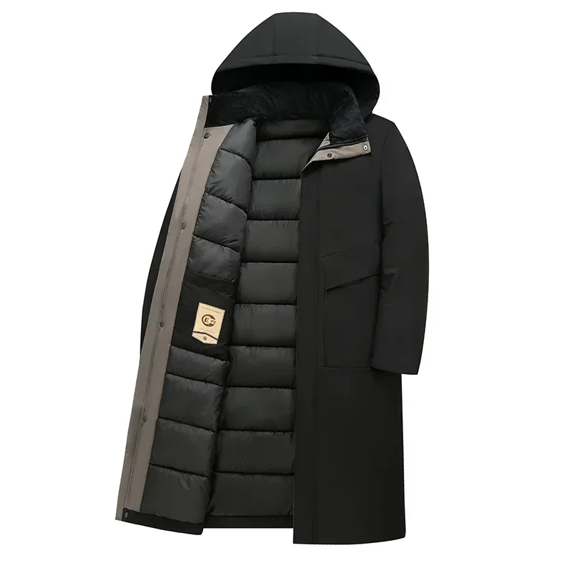 Medium and long section Cotton clothing Large size Down jacket Outdoor Leisure Men's clothes Winter main image 0
