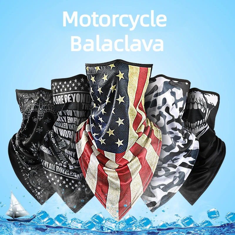 

Camouflage Motorcycle Balaclava Ice Silk Face Mask Summer Anti-uv Running Riding Face Shield Sports Headwrap Moto Accessories