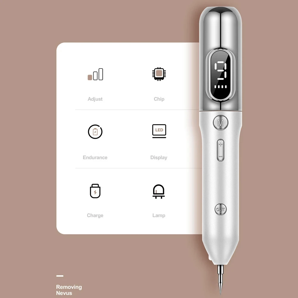 Plasma Pen Professional Laser Tattoo Mole Removal Pen Freckles Black Spots Papilloma Warts Moles Acne Tattoo Removal Skin Care.v