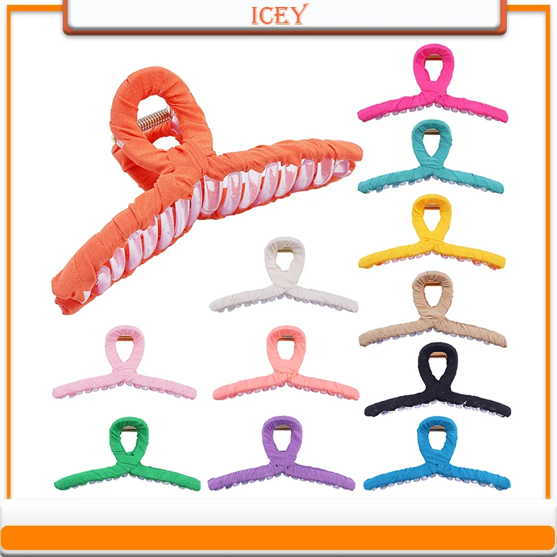 1pc pinkycolor Hair Claw pin Shark clip  Clip headbands Headwear Scrunchie  Accessories