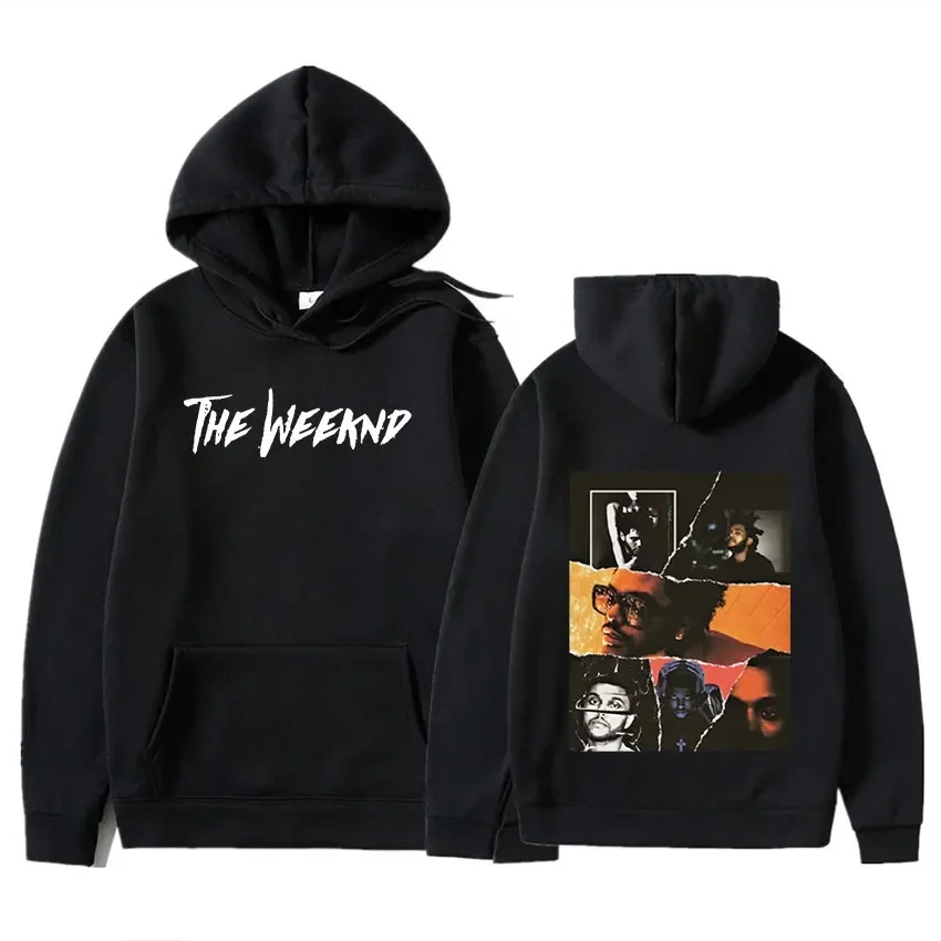 Retro The Weeknd Graphic Hoody After Hours Til Dawn Print Oversized Sweatshirt Women Hip Hop Rock Hoodies Gothic Streetwear 5