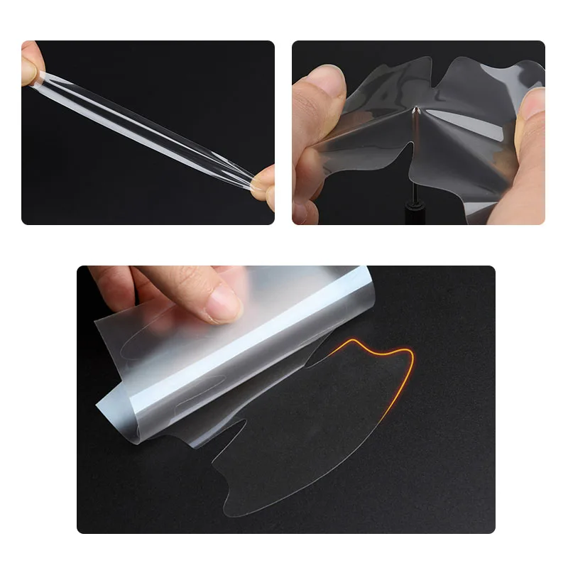 Car Door Bowl Handle Anti-scratch Stickers Protective Films Skoda Octavia 2 Superb Kodiaq Rapid Karoq Fabia Kamiq Enyaq 8Pcs
