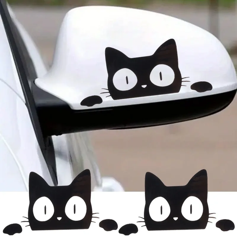 

Cute Cat Window Decal Car Creative Decoration Sticker Cars Body Modification Scratch Cover Cartoon Sticker Exterior Accessories