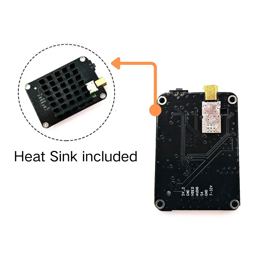 Émetteur FPV 5.8GHz 1.2W VTX 48CH MMCX 8.6g pour Drone Course