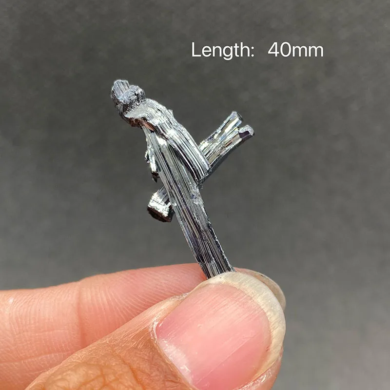 100%  Natural stibnite Mineral Specimens Stones and Crystals Healing Crystal