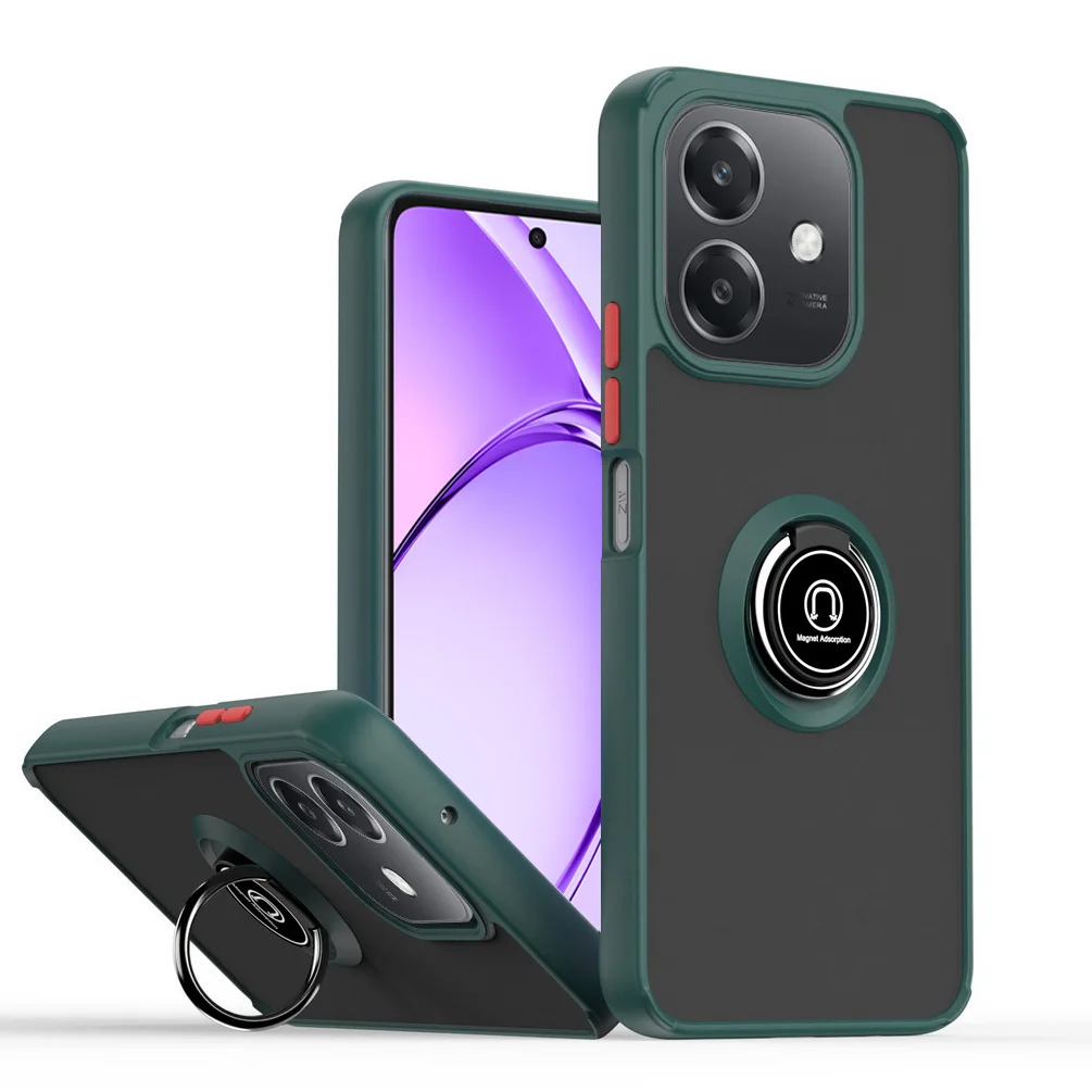 Premium Rotatable Bracket Case with Metal Ring Car Holder