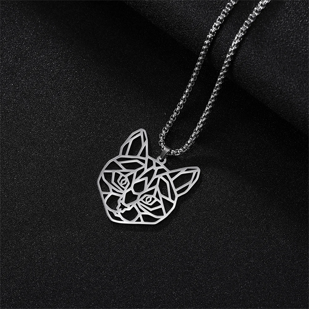Punk Garnelen Löwe Wolf Anhänger Halskette Edelstahl Tier Halskette trend ige weibliche Geburtstags feier Geschenk Designer Schmuck – Detail 18