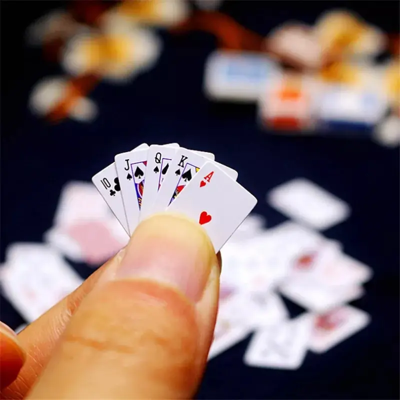 1 Pc Mini Playing Card Funny Toy Super Small Playing Cards Travel Poker Solitaire Fun Gift