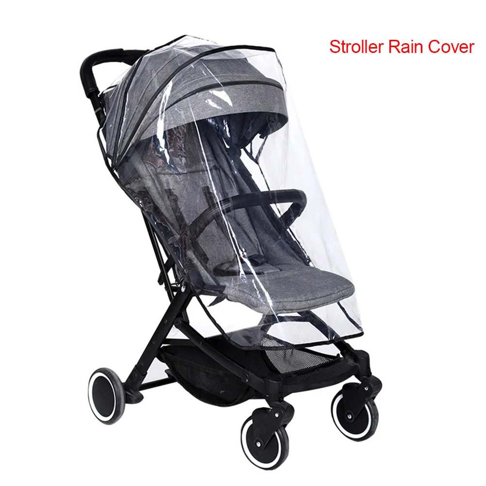 baby stroller handle cover Universal Stroller Accessories Waterproof Rain Cover Transparent Wind Dust Shield Raincoat For Baby Strollers Pushchairs baby stroller accessories best