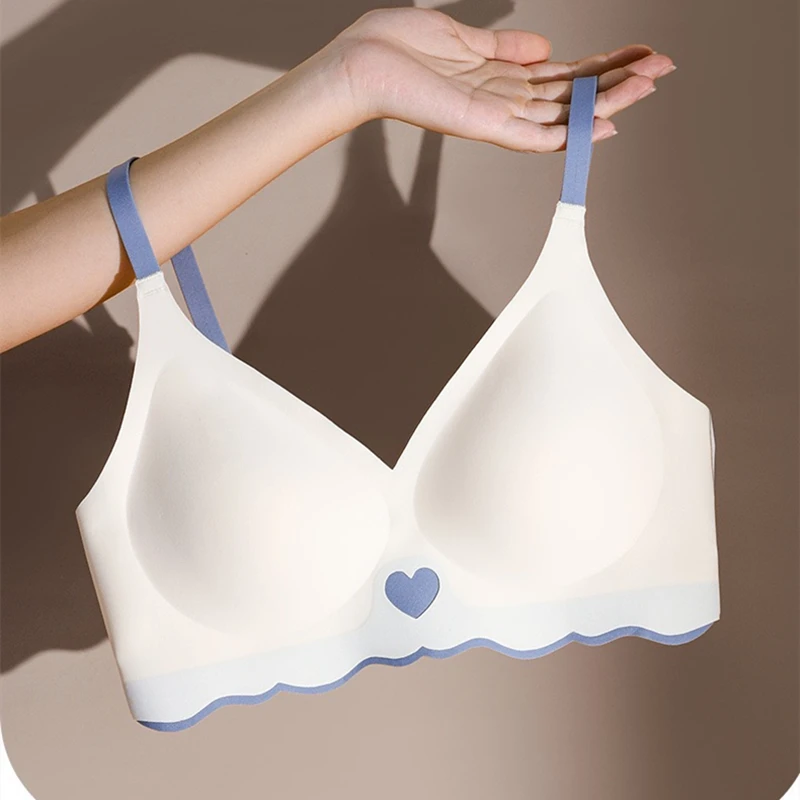 High-quality Seamless Underwear Women's Comfortable Gathered Breathable Breasts Sexy Beautiful Back Sports Bra Thin Section