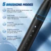 Sejoy Electric Toothbrush With 8 Replacement Brush Heads Whitening Portable Sonic Toothbrush Rechargeable with Travel Case 2