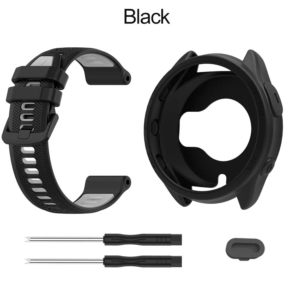 Silicone Protective 2-in-1 Case and Adjustable Strap Band Combo