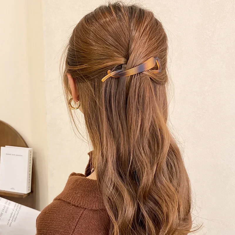 MIO Leopard Classic 13cm Large Banana Clips Non Slip Plastic Banana Hair Claw Ve - Foto 7