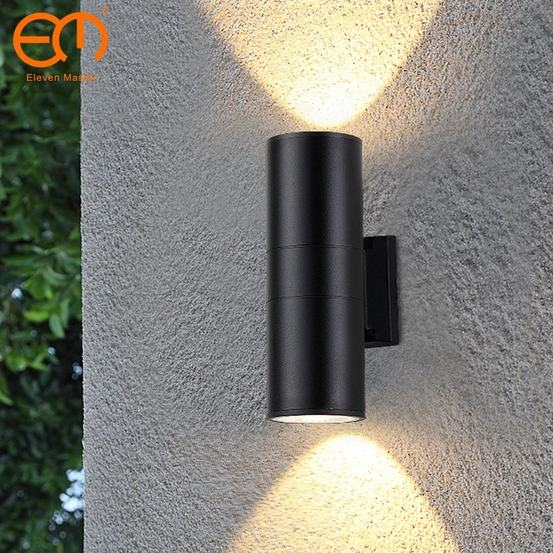 black-gray-up-down-outdoor-wall-light-6W-10W-20W-30W-36W-porch-garden ...