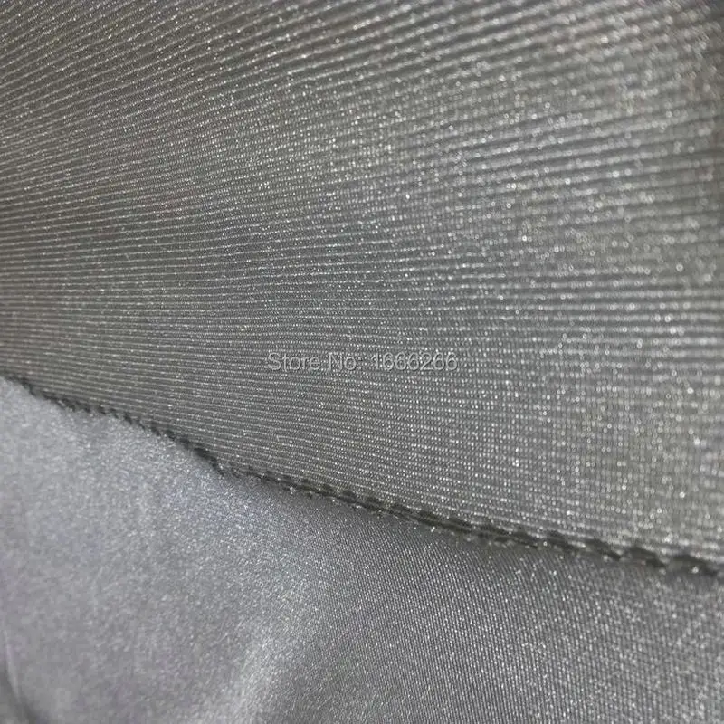 

{ Stretchable }100% SILVER FIBER FABRIC Radiation protection Material Silver Conductive Fabric YSILVER81#
