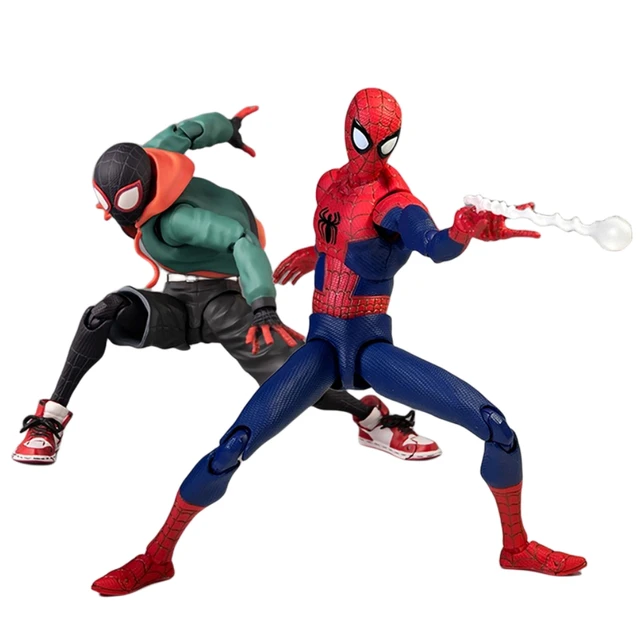 Figurine Spider-Man dans le Spider-Verse Peter Toe Miles Morales en PVC  modèle d'anime Marvel jouets SpidSuffolk