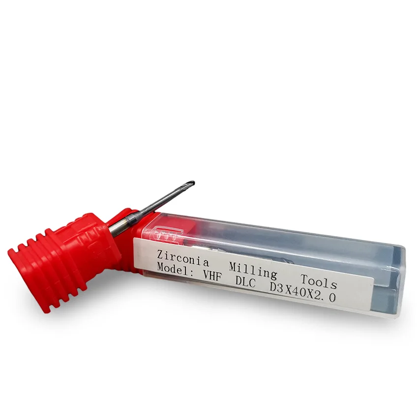 Kompatibel mit DLC-Beschichtung zum Fräsen von Dental-Zirkonoxidblöcken VHF-Diamantbohrern