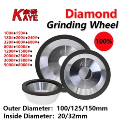 KAYE 100/125/150 Diamond Grinding Wheel Cup Grinding Wheel Grinding Tool for Polishing Milling Cutter Grinder Disc