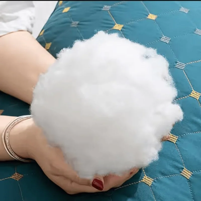 Hotel's Same Feather Cotton Pillow Core Three-dimensional Neck Pillow For Sleeping Bedroom Dormitory Hotel Applicable 1pc