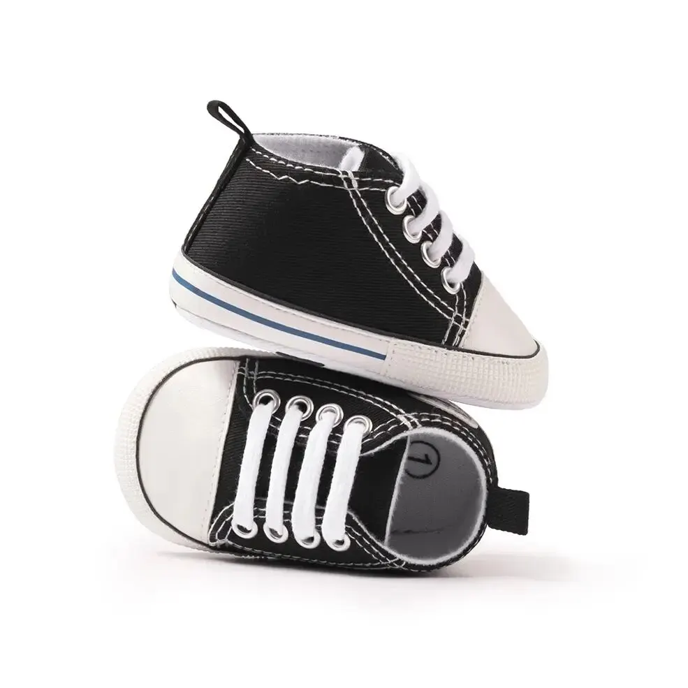 Canvas Sneakers Meckior Baby Classic Star Canvas Sneakers Newborn Baby Boys Girls Shoes First Walkers Infant Toddler Anti-slip Crib Shoes