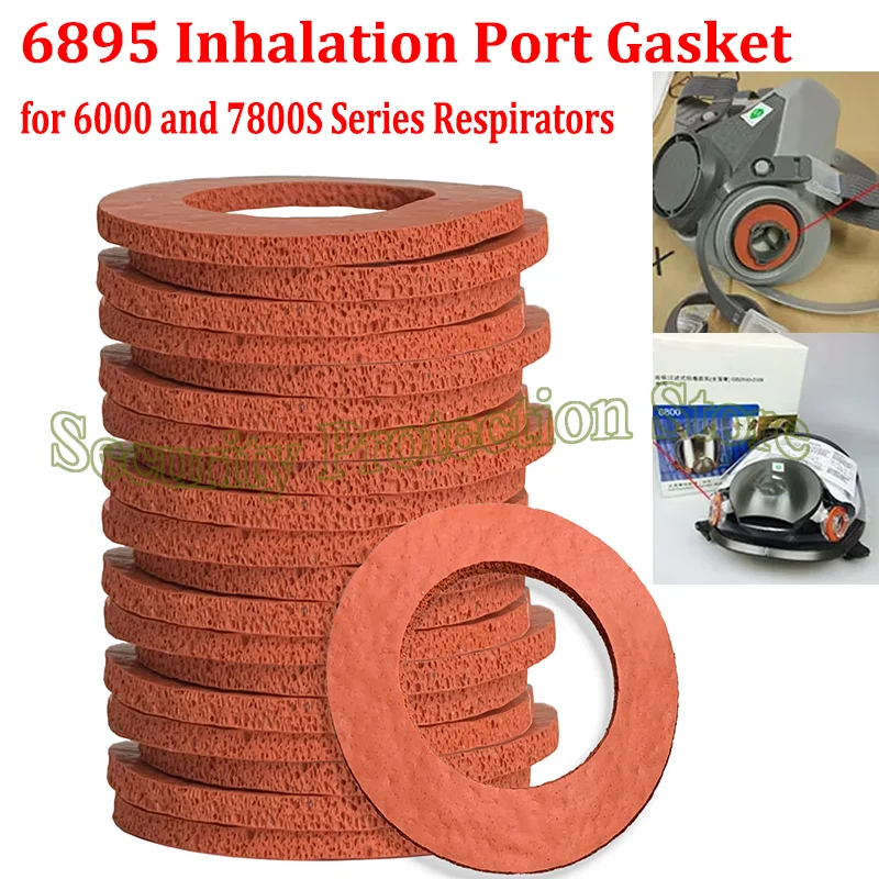 2-20pcs 6895 Inhalation Port Gasket for 6000 and 7800S Series Respirators