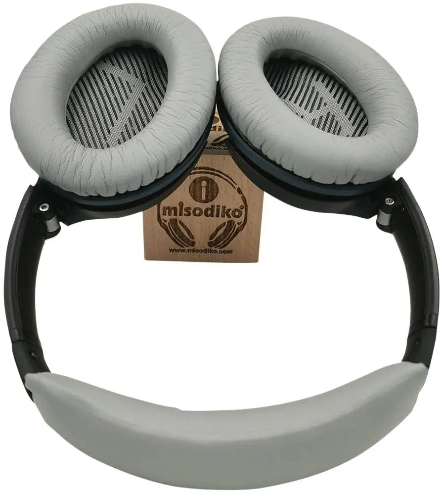 Bose Quiet Comfort 25 35(QC25 QC35) 및 QuietComfort 35 II(QC35ii)용 고품질 헤드밴드 쿠션 및 이어 패드 교체