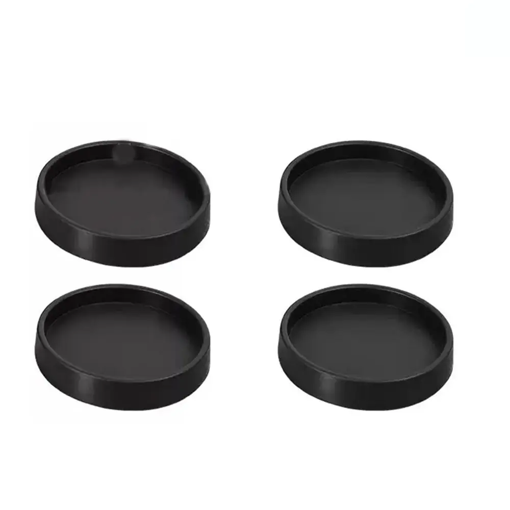 

4pcs Wear-resisting Chair Leg Caps Durable Anti -slip Shock Absorption Sofa Foot Pad Rubber Black Floor Protector Pad Cabinet