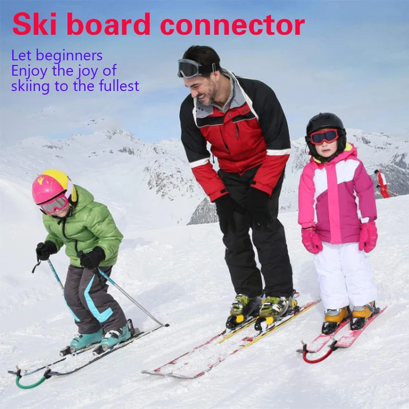 1pc Ski Tip Connector Beginners Winter Children Adults Ski Training Aid Outdoor Exercise Sport Snowboard Accessories