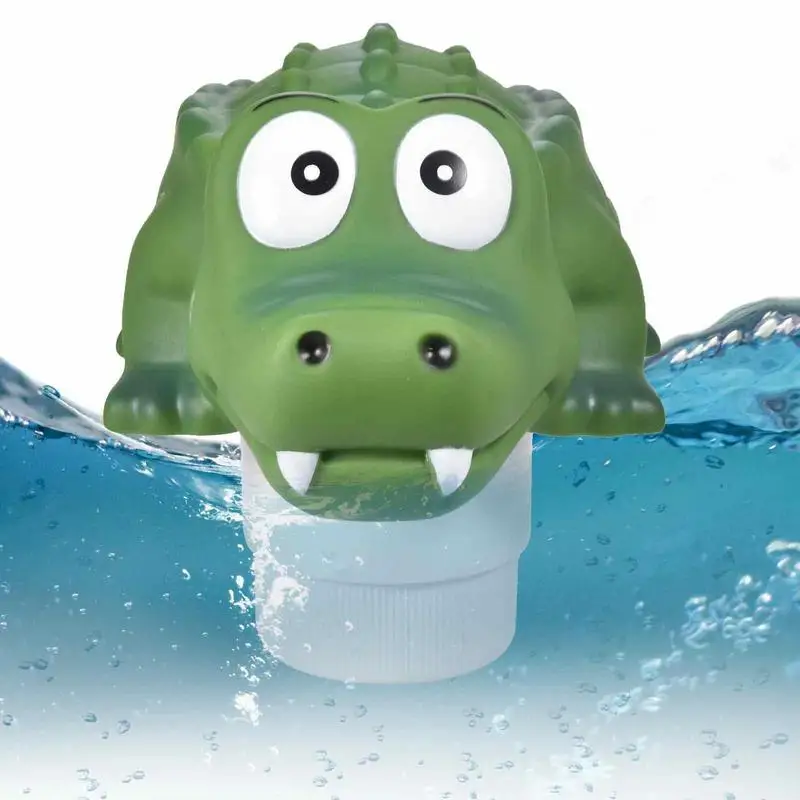 

Swimming Pool Chlorine Floater Pool Vinyl Floating Crocodile Animal Swimming Pool Diffuser Chlorine Dispenser Cleaning Tablets