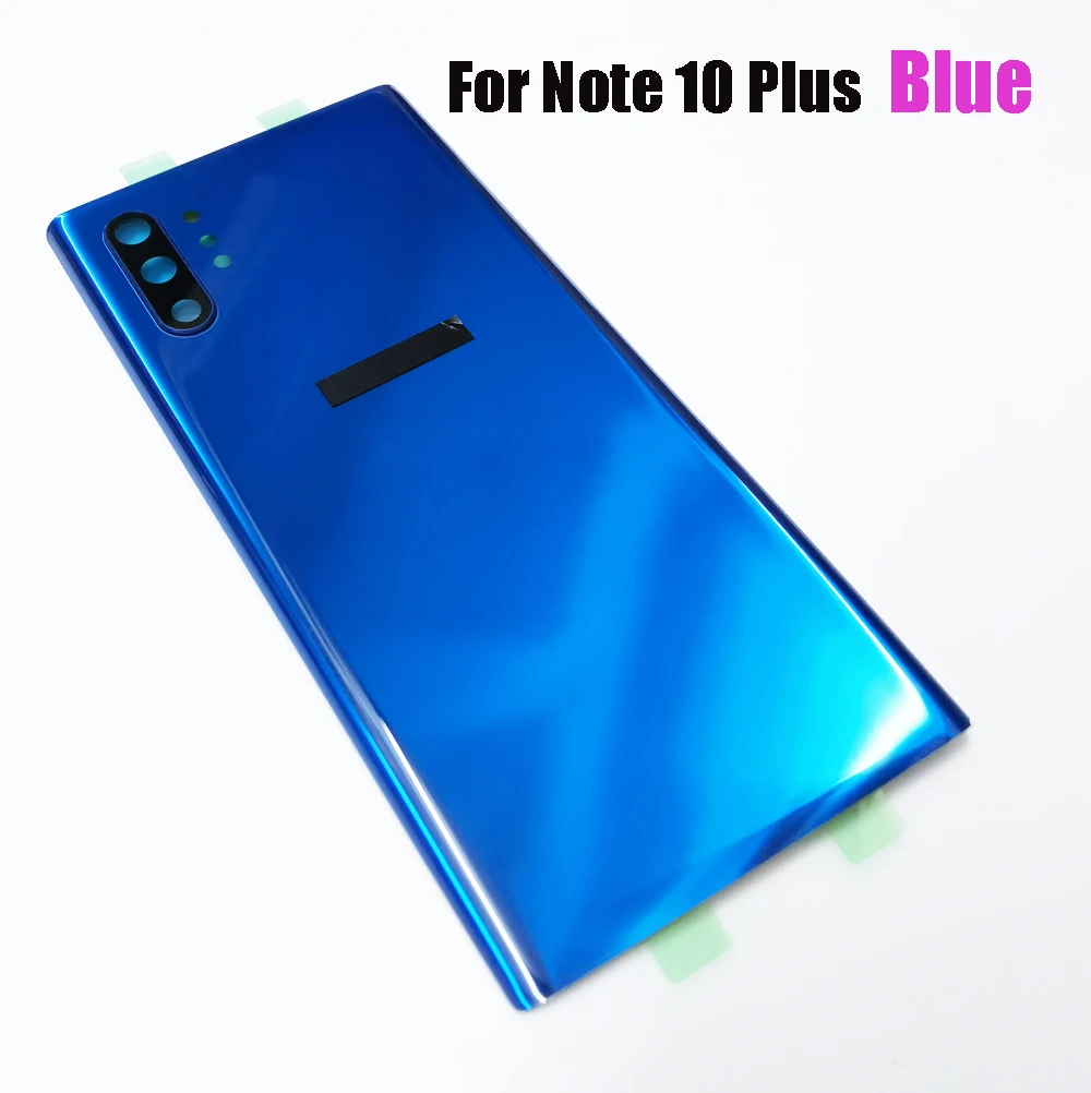 OEM Original New Back Cover for SAMSUNG Galaxy Note 10 Plus N10+ Back Glass Rear Housing with Camera Lens&Adhesive Spare Parts