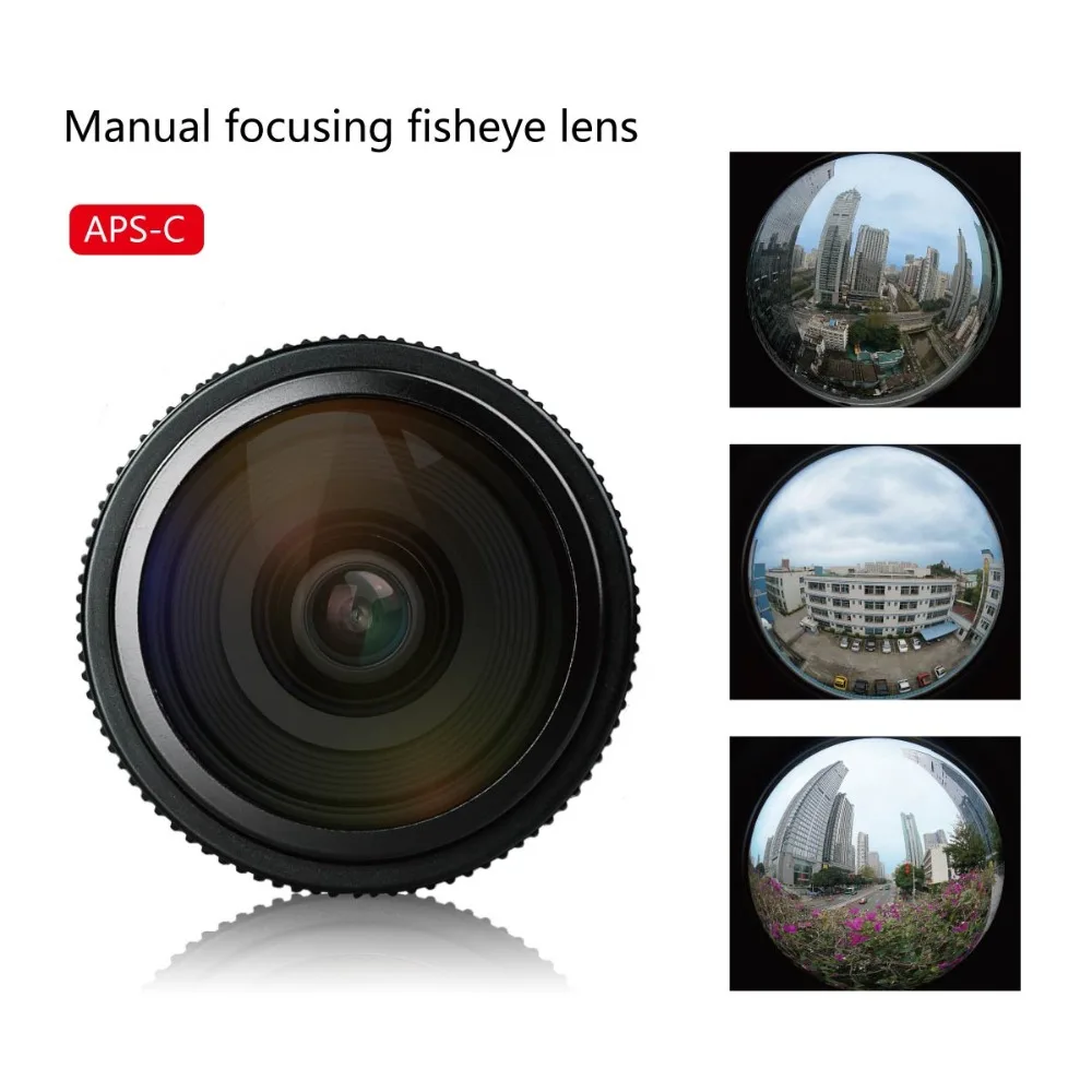 Meike 6.5mm f2.0 APS-C Circular Fisheye Lens for Canon EF-M Mount /for Sony E Mo