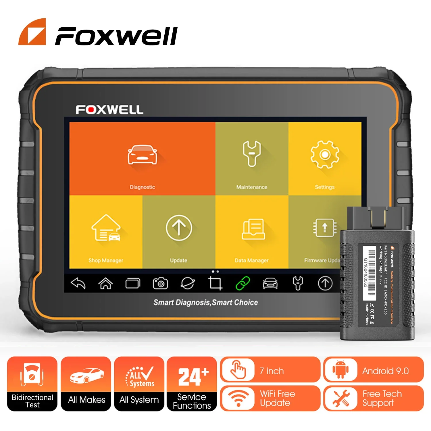 Scanner Diagnostic Auto XTOOL IK618 KC100 - Programmation Clés, IMMO, Tous Systèmes - 7 Pouces - Neuf