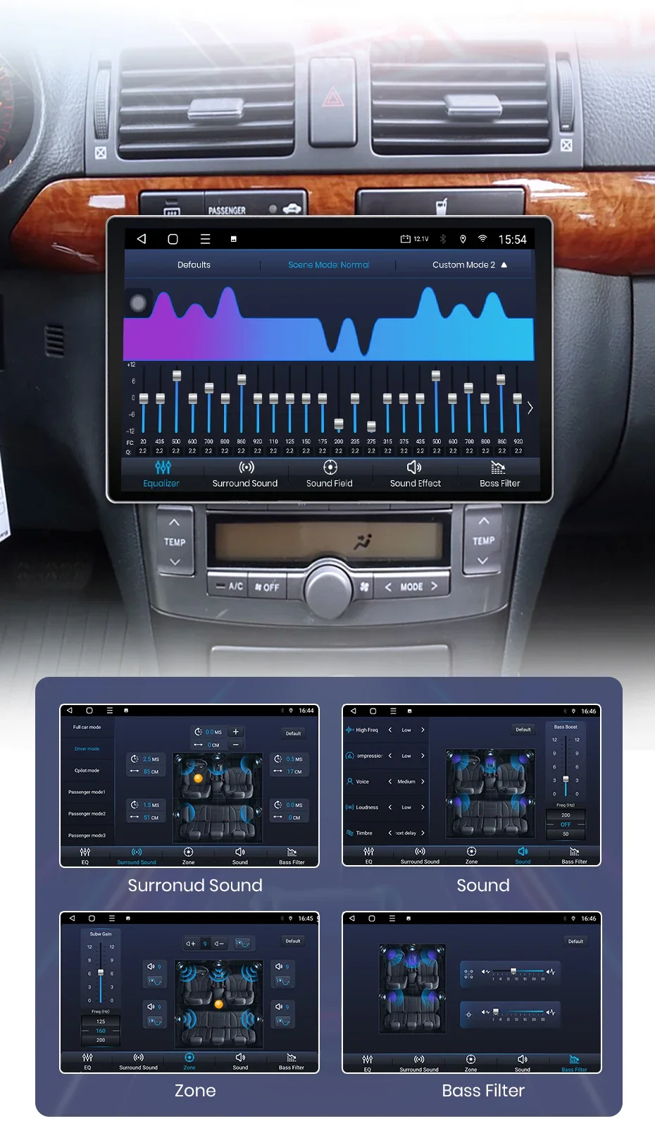 2K QLED Bildschirm Auto Radio Für Toyota Avensis T25 2002 - 2008 Drahtlose CarPlay Android Auto Multimedia autoradio – Detail 13