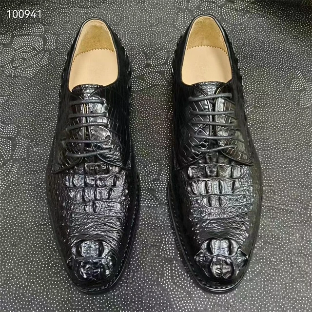 Authentic Crocodile Belly Skin Handcraft Men Formal Dress Shoes Genuine  Exotic Alligator Leather Male Lace-up Square Toe Oxfords - AliExpress