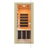 Far Infrared Home Sauna Mini Indoor Dry Sauna Room, Hemlock Wood Sauna, with 1200W 5 Heating Panels, Heating Machine Equipment 1
