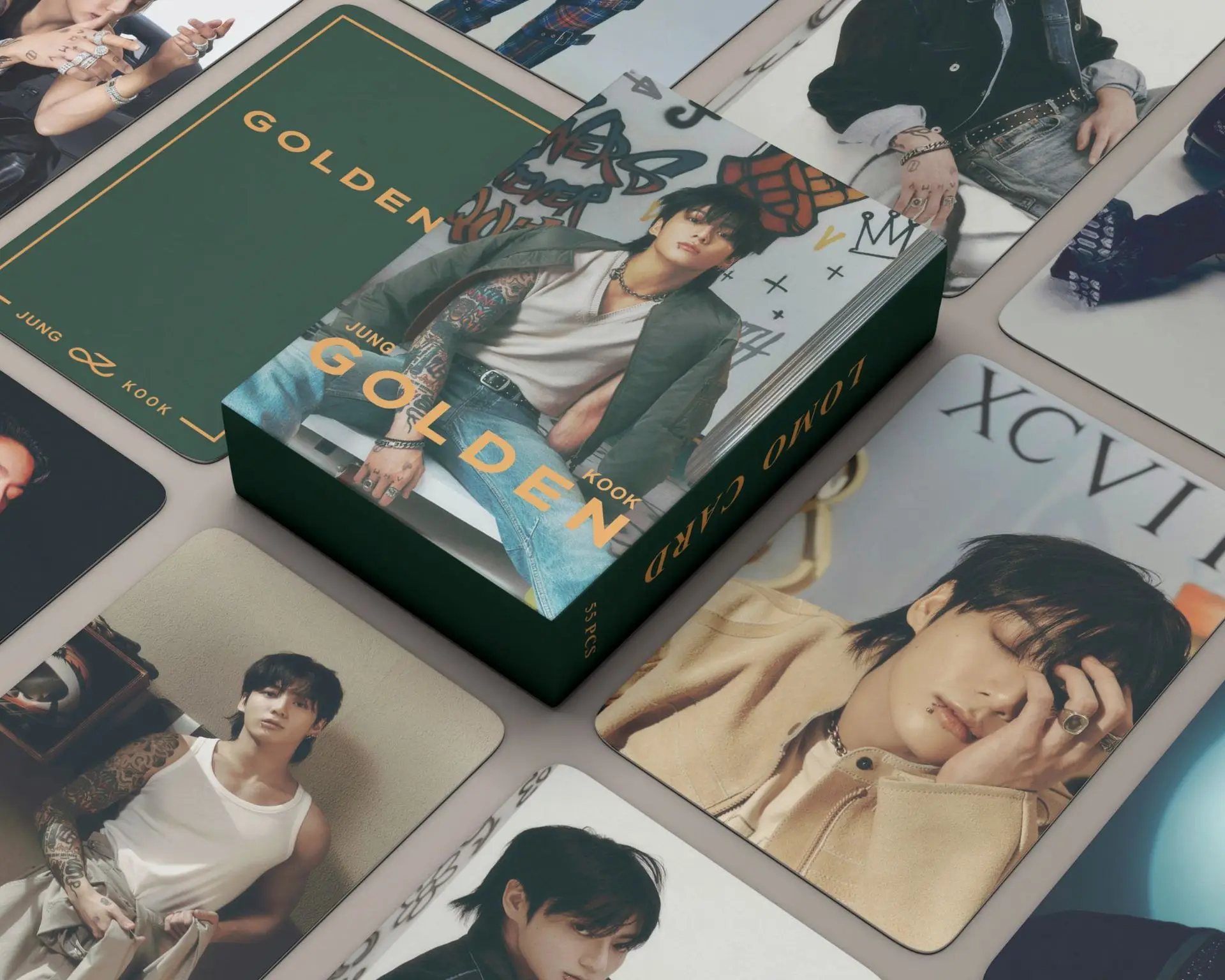 55Pcs/Box Kpop Jeon Jung Kook Solo Photocards Lomo Cards Photo Card for Fans Collection