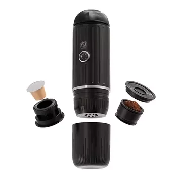2 in 1 Portable Wireless stainless steel Coffee Capsule Home Travel for cafe Coffee Powder 20 bar Espresso machine Maker