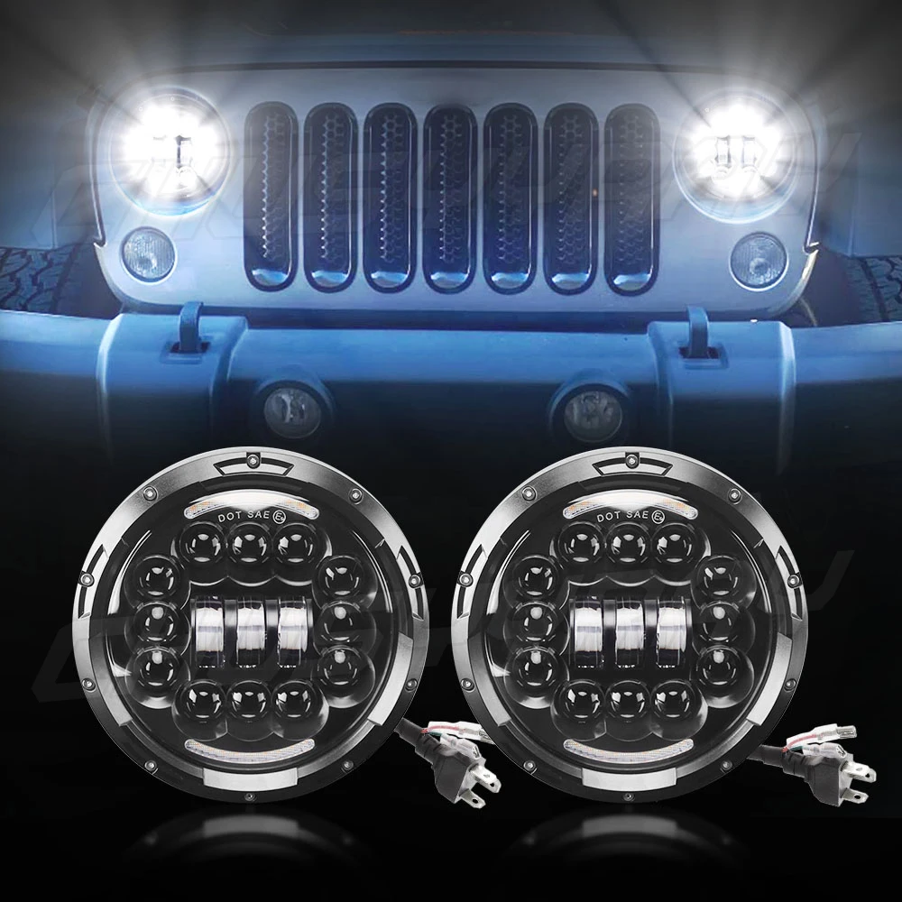 PCVBMLAUT 차량용 LED 교체 전구, 화이트 라이트, 슈퍼 하이 브라이트 램프, 자동차 액세서리, LED 헤드라이트, 2 개