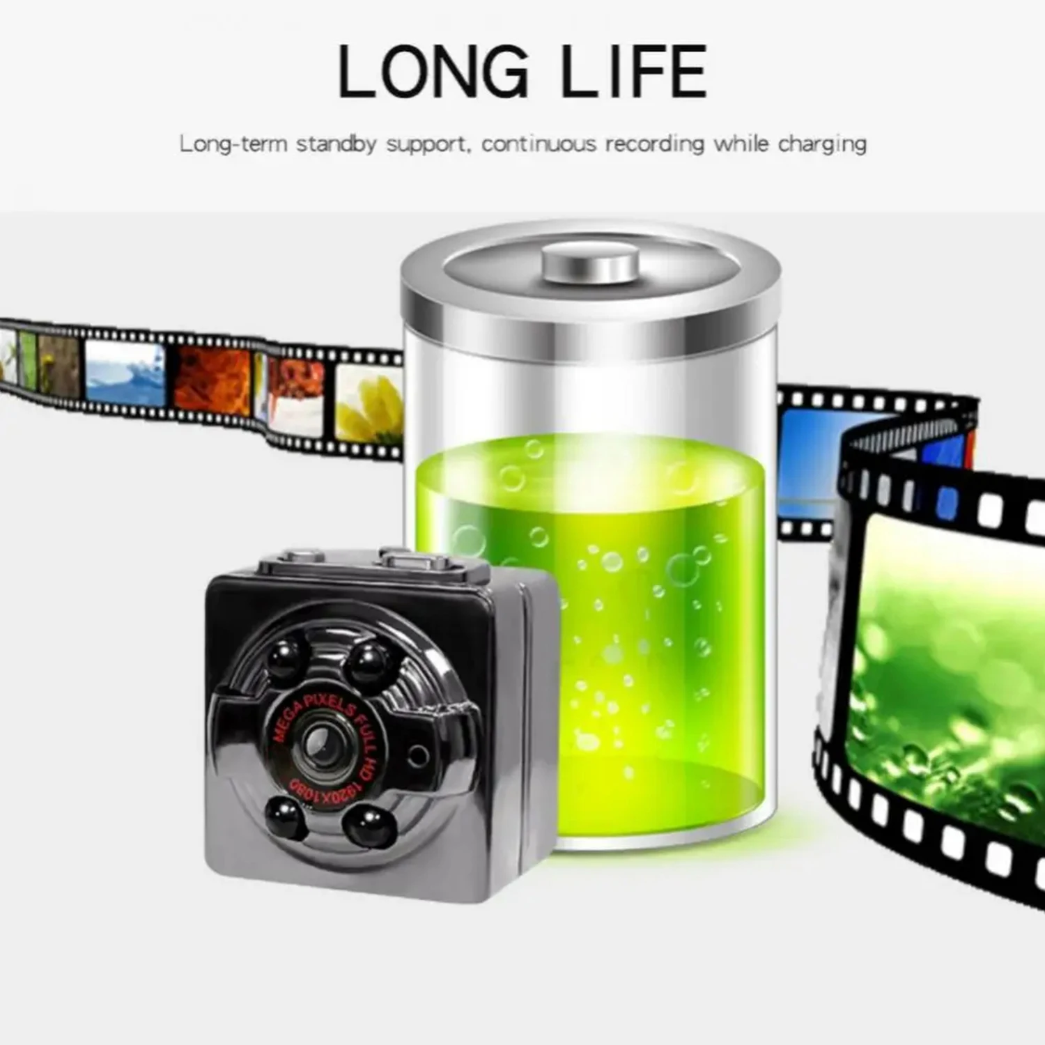 Fotocamera Da Collare Per Gatti E Cani - HD 1080P, Grandangolo 170°, Schermo 0.96", Senza WiFi - Foto 8